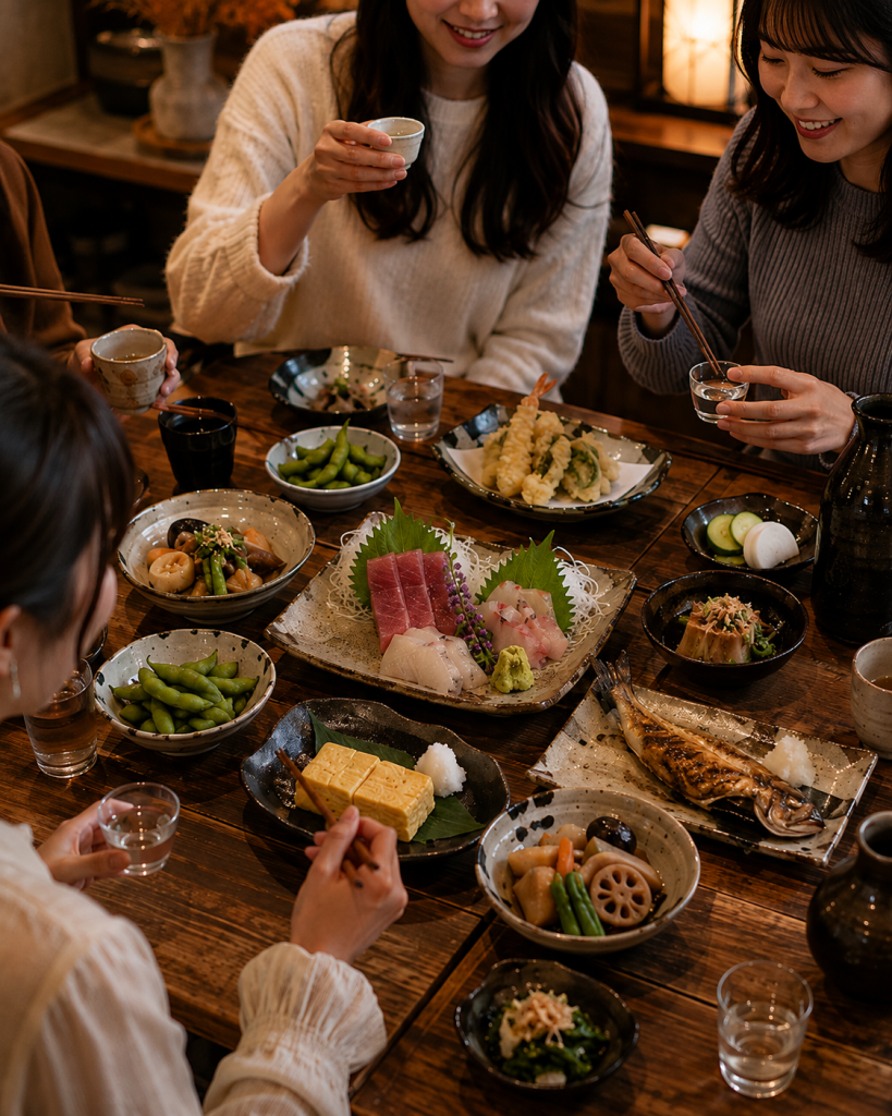Discover Japan 年輕男女共享日本料理的熱鬧餐桌