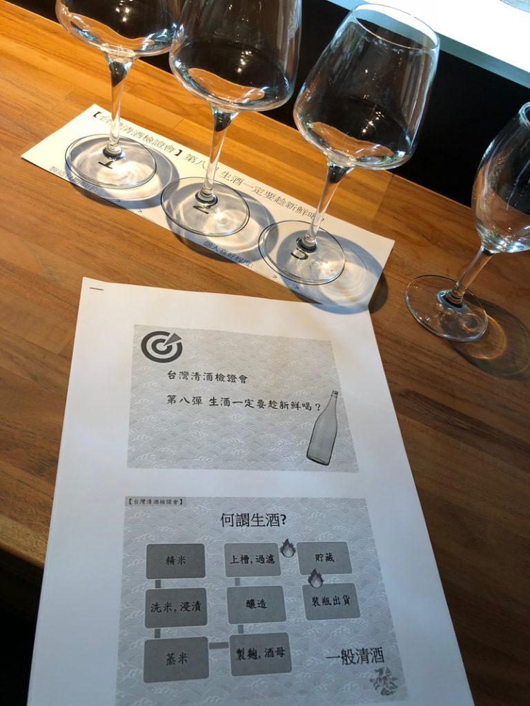 台灣清酒檢證會第八彈-生酒一定要趁新鮮喝? 盲飲用葡萄酒杯與第八彈活動說明資料